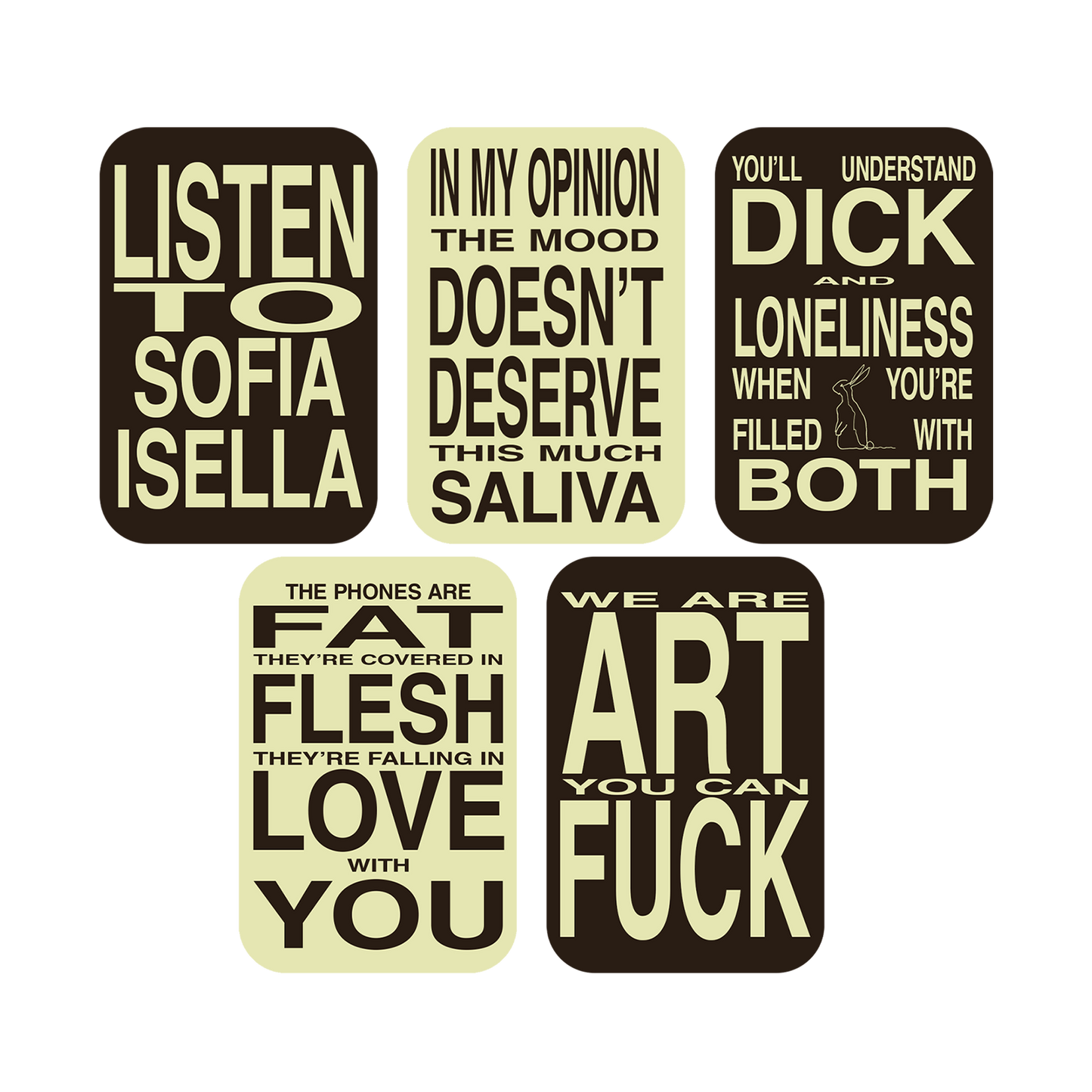 Lyrics Sticker Pack